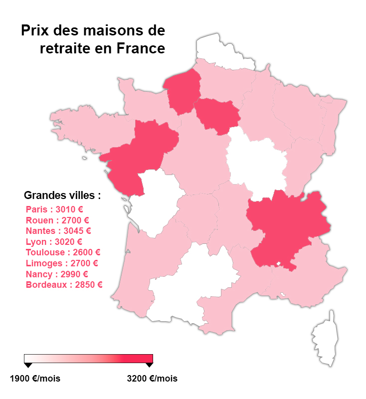 France régions maison retraite