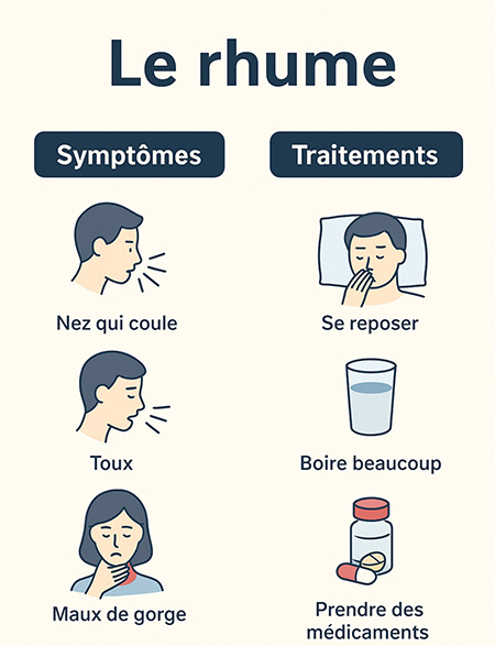 rhume symptômes traitements