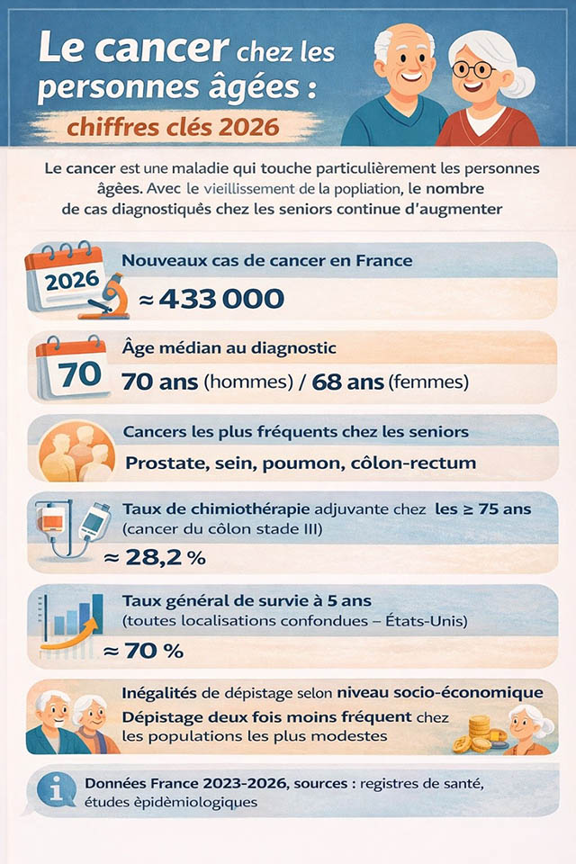 Cancer personne âgées évolution