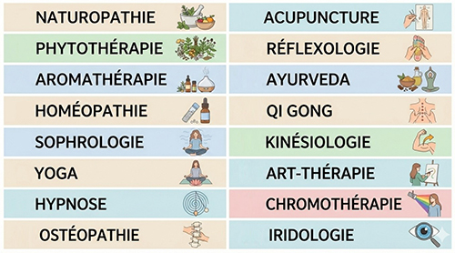 différentes médecines douces