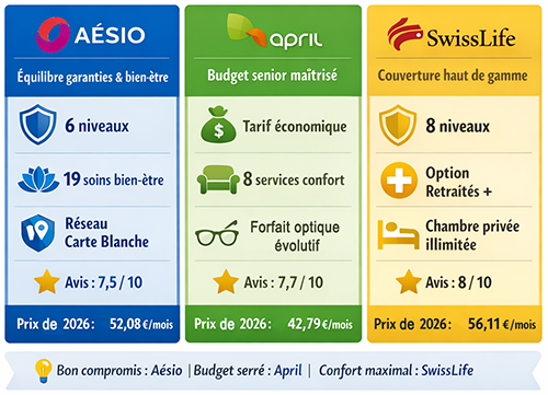 Meilleure mutuelle senior 2026