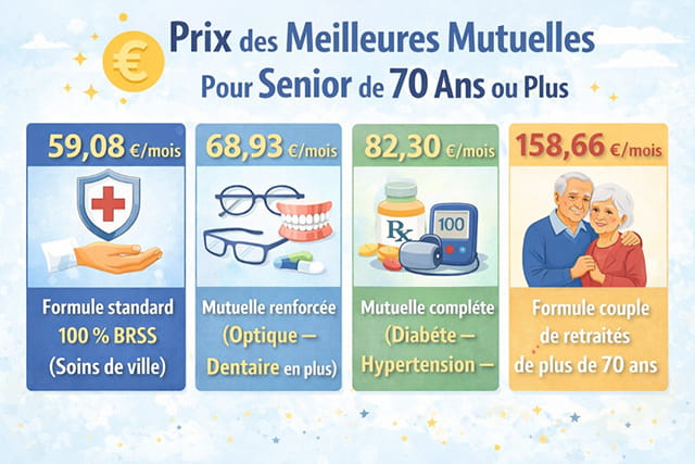 mutuelle senior 70 ans prix
